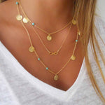 Gold Color Multi Layer Necklace
