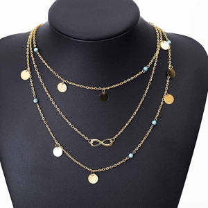 Gold Color Multi Layer Necklace